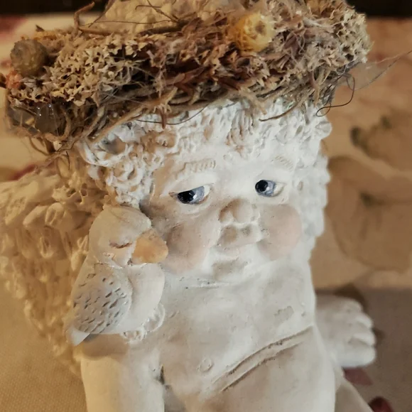 DREAMSICLES Angel / Cherub Figurine - Blue Bird on My Shoulder - Large - VTG - Picture 2 of 9